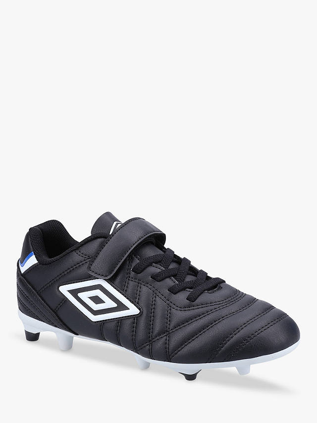 Umbro Speciali Liga Firm Ground Football Boots, Black/White
