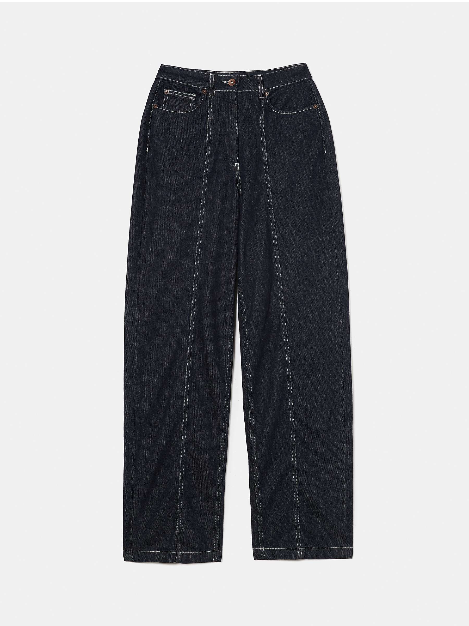 Buy Jigsaw Beck Tailored Straight Leg Jeans, Indigo Online at johnlewis.com