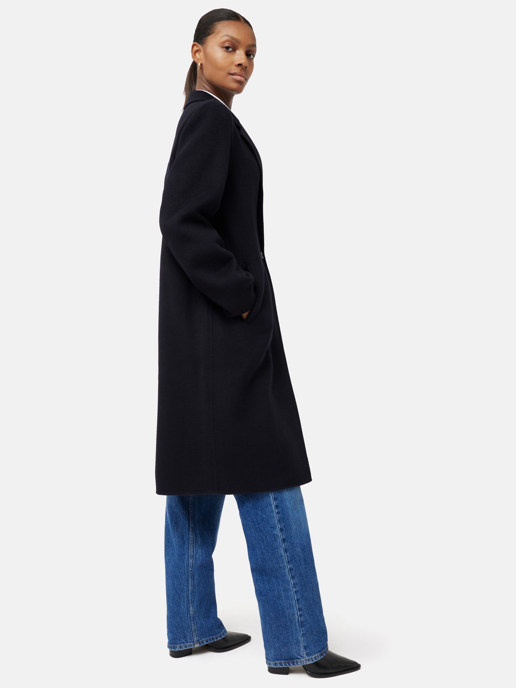 Buy Jigsaw Wool Blend Double Faced Crombie Coat Online at johnlewis.com