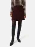 Jigsaw Wool Mini Skirt, Oxblood