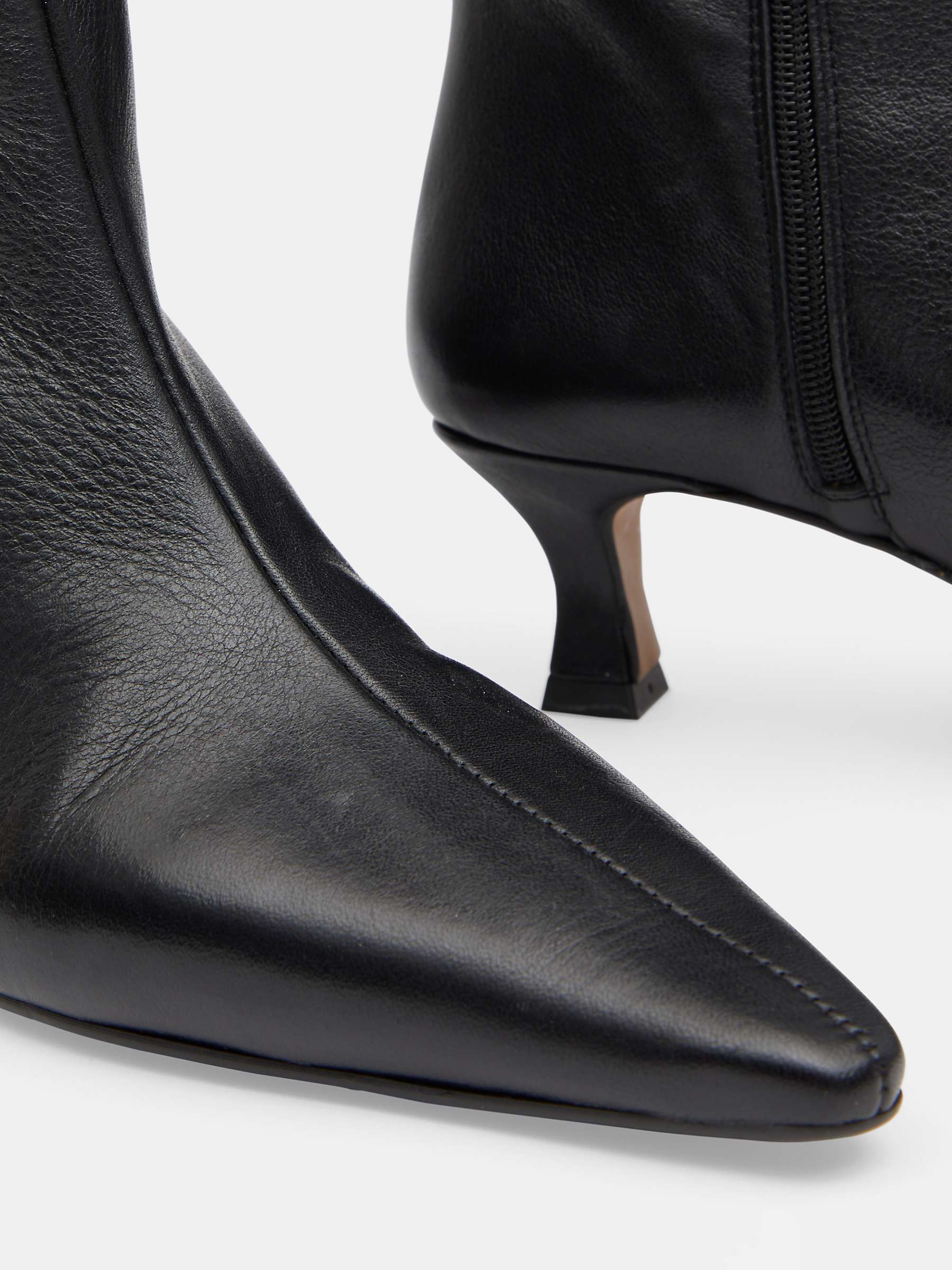 Buy HUSH Camila Leather Kitten Heel Knee Boots Online at johnlewis.com