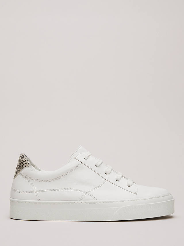 Phase Eight Leather Trainers, White