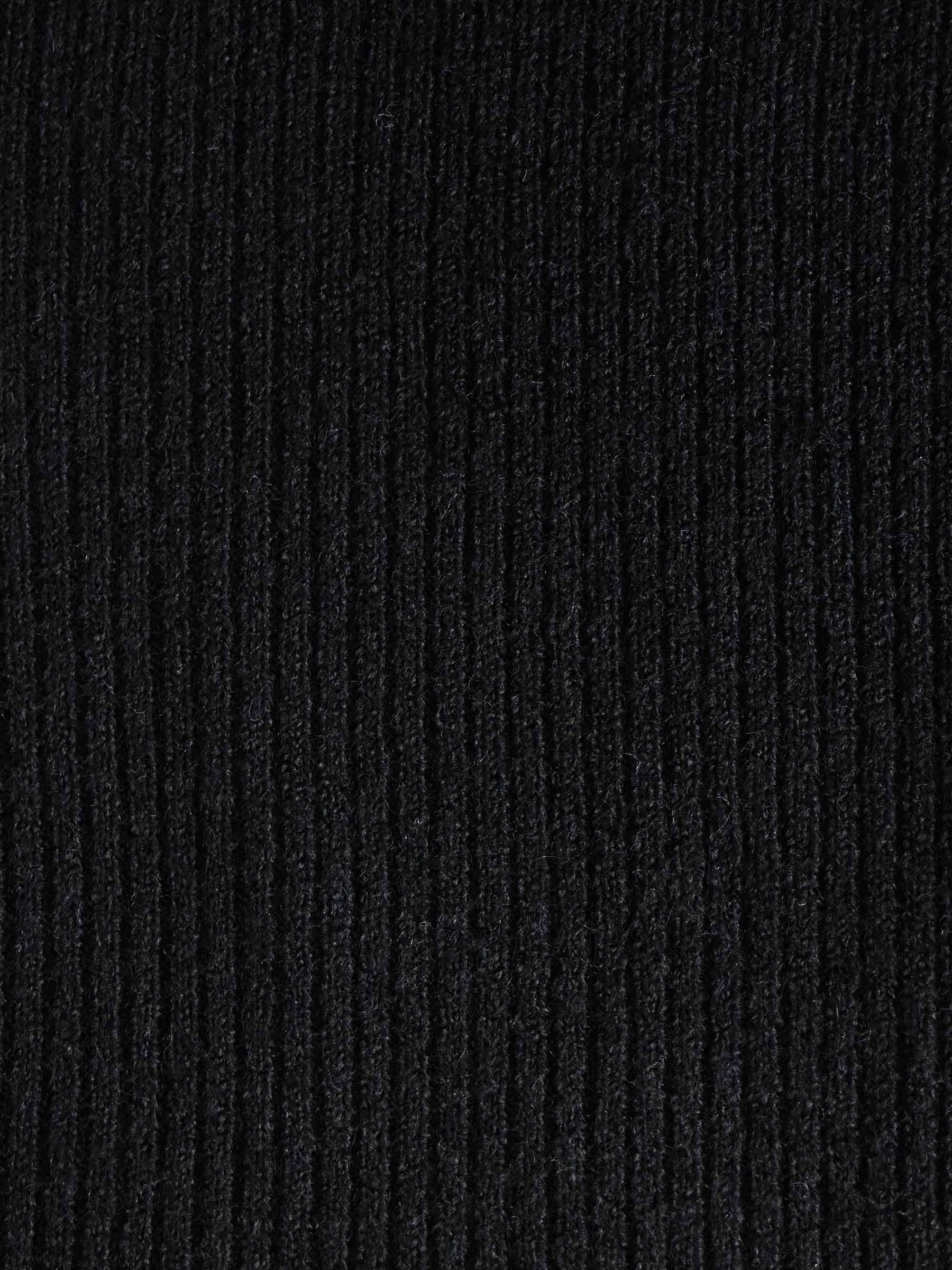 Ro&Zo V-Neck Midi Jumper Dress, Black at John Lewis & Partners