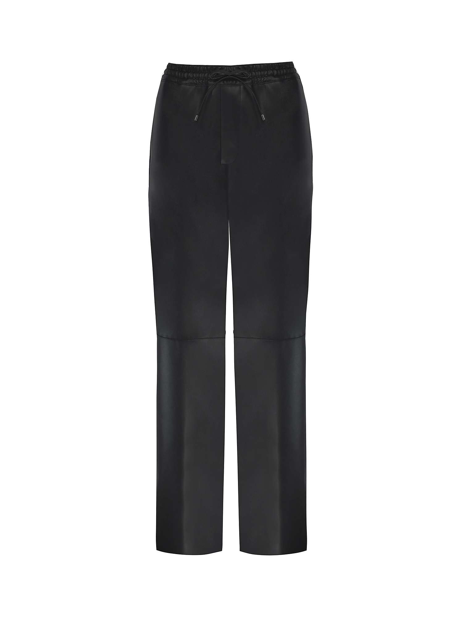Buy Ro&Zo Faux Leather Joggers, Black Online at johnlewis.com