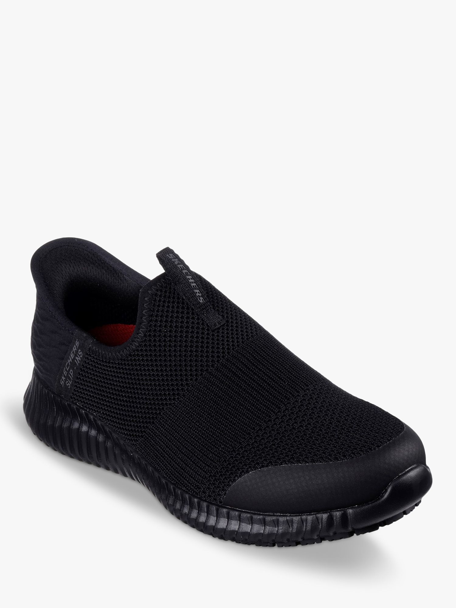 Skechers slip on hot sale mens work shoes