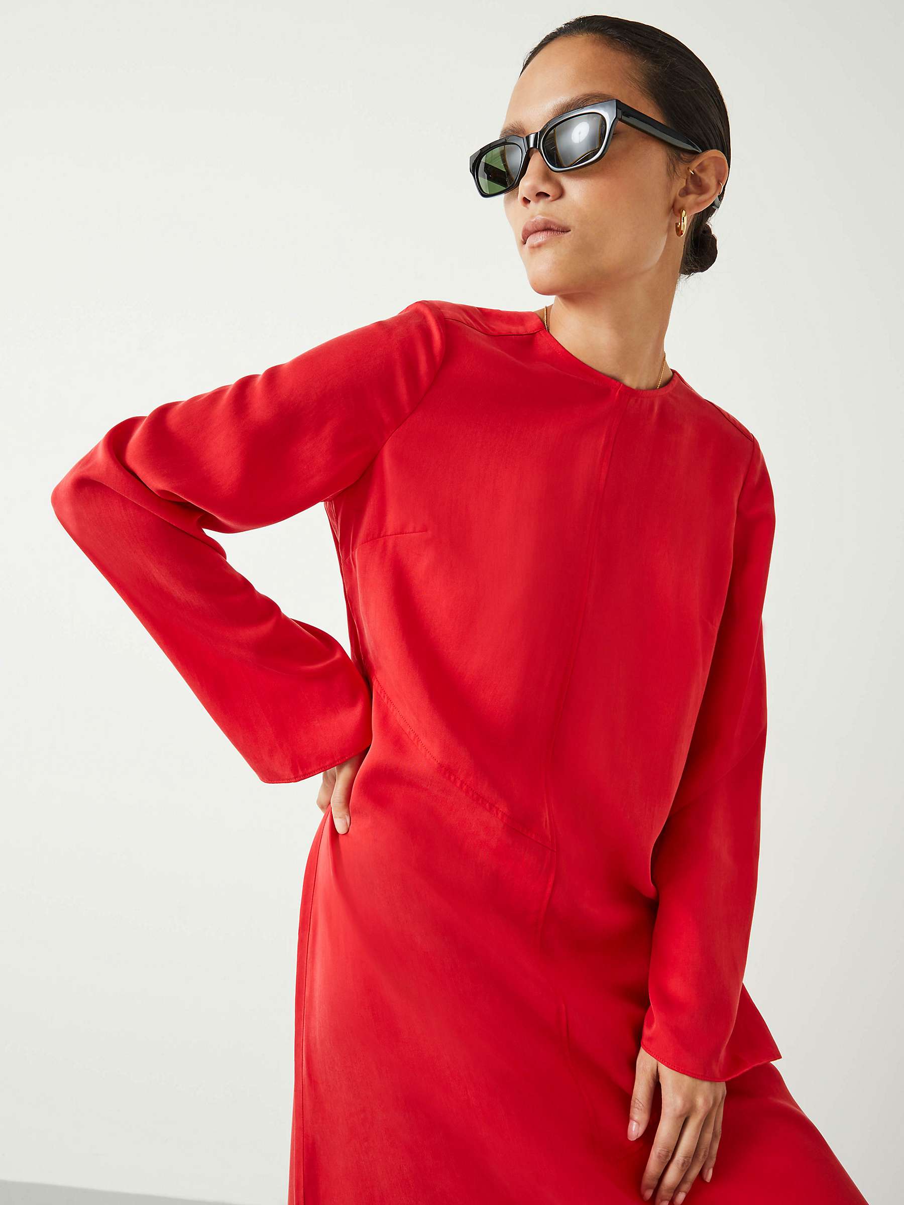 Buy HUSH Taliah Maxi Dress, Deep Red Online at johnlewis.com