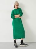 HUSH Dalton Midi Jumper Dress, Bright Green