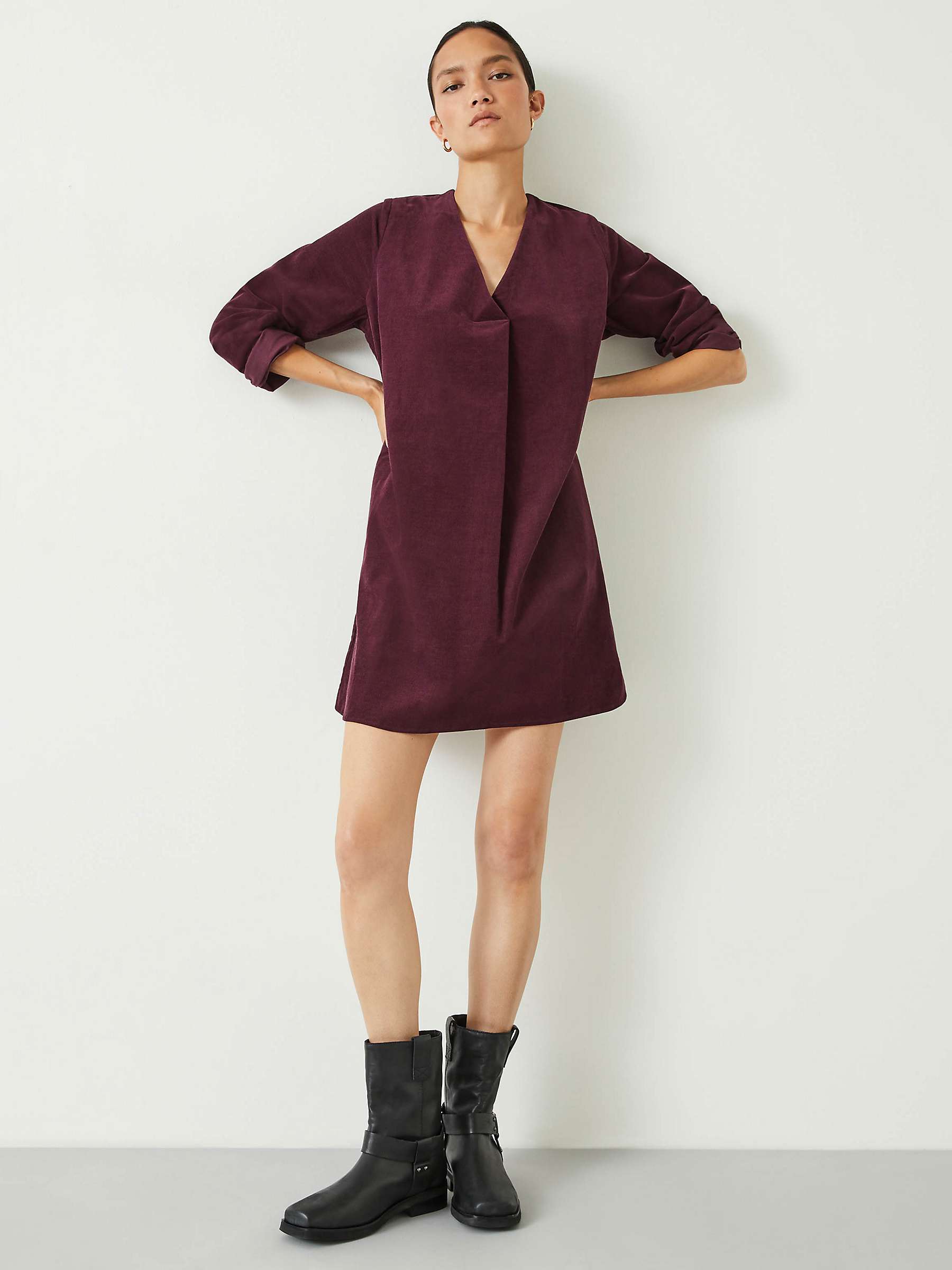 Buy HUSH Emory Babycord Mini Dress Online at johnlewis.com