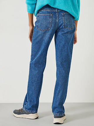 HUSH Remy Slouchy Straight Jeans, Mid Blue