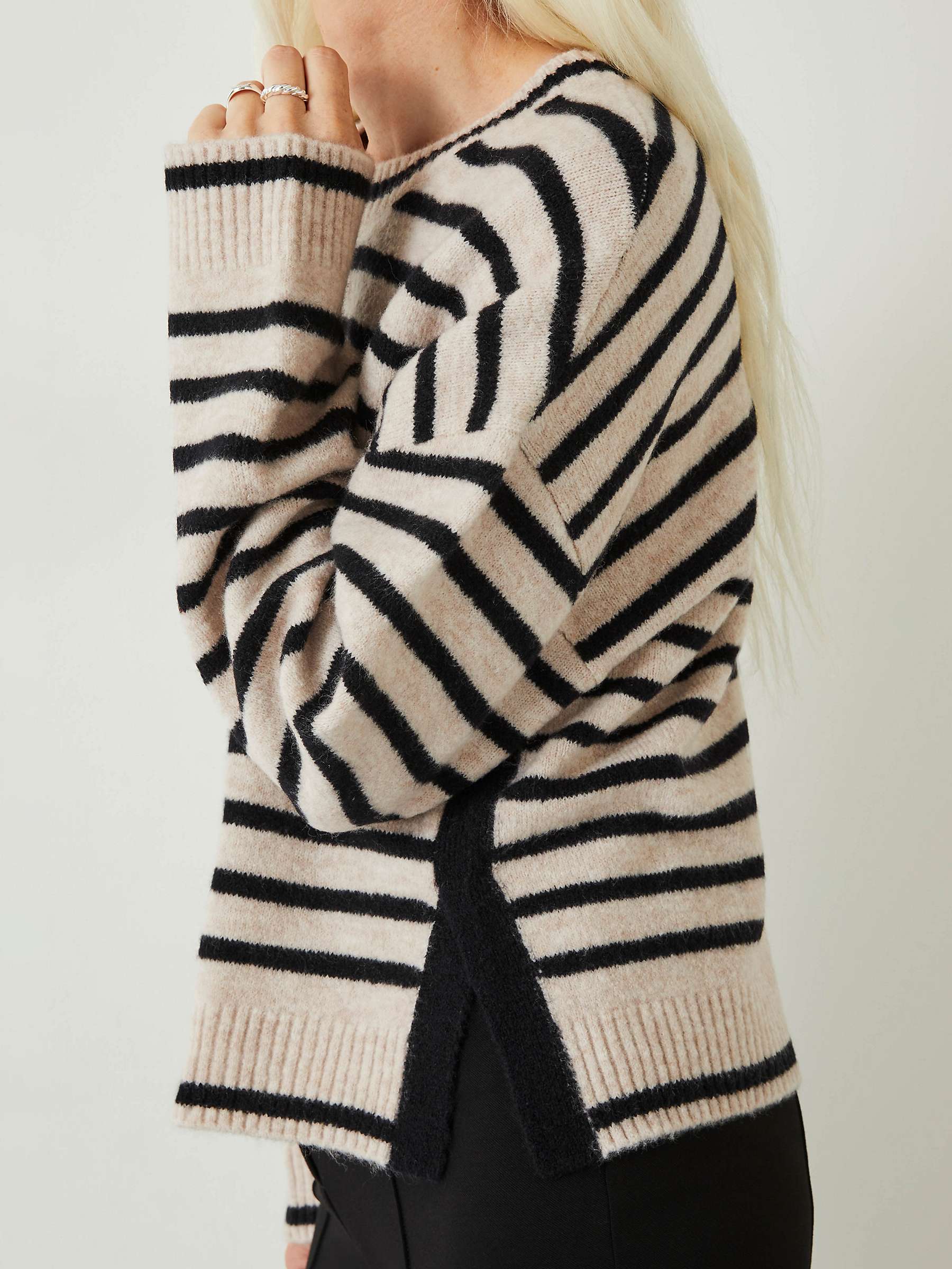 Buy HUSH Casey Striped Wool Blend Jumper Online at johnlewis.com