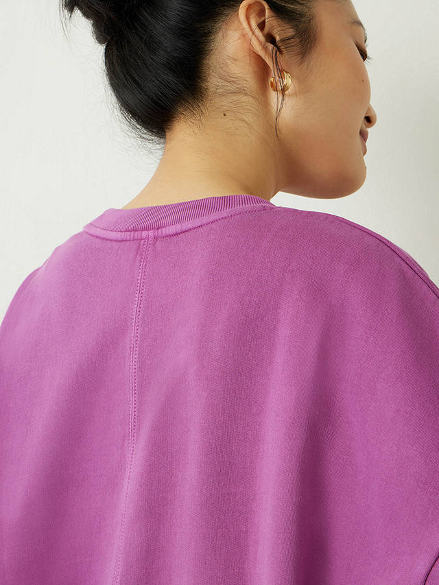 HUSH Amara Seam Detail Sweatshirt, Pink Mauve