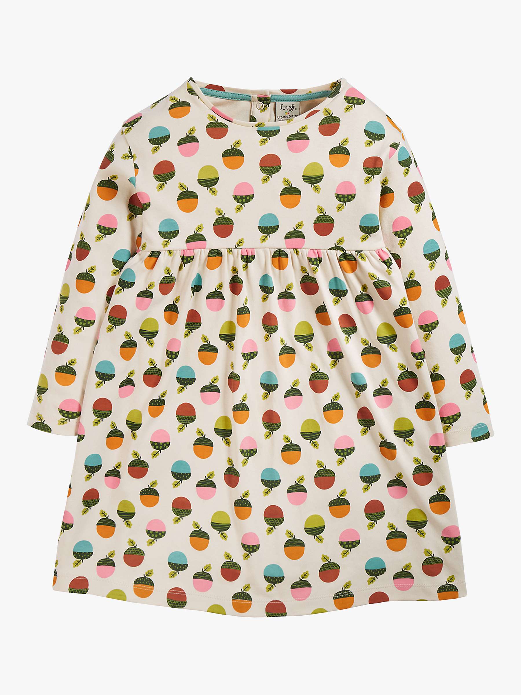 Buy Frugi Kids' Amelia Autumn Acorns Dress, Multi Online at johnlewis.com