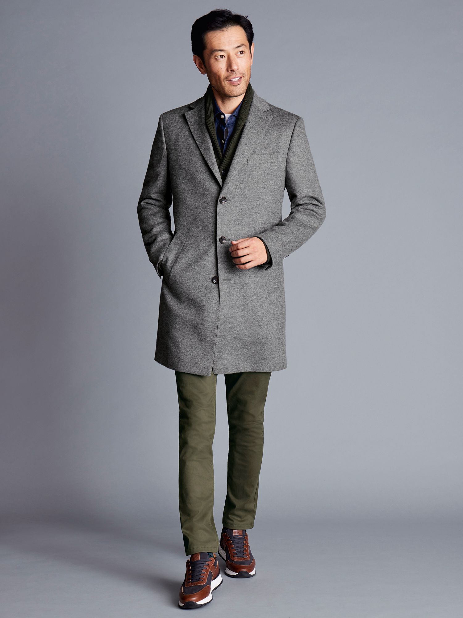 Mens pure wool on sale overcoat