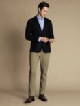 Charles Tyrwhitt Twill Wool Unstructured Slim Fit Jacket, Navy