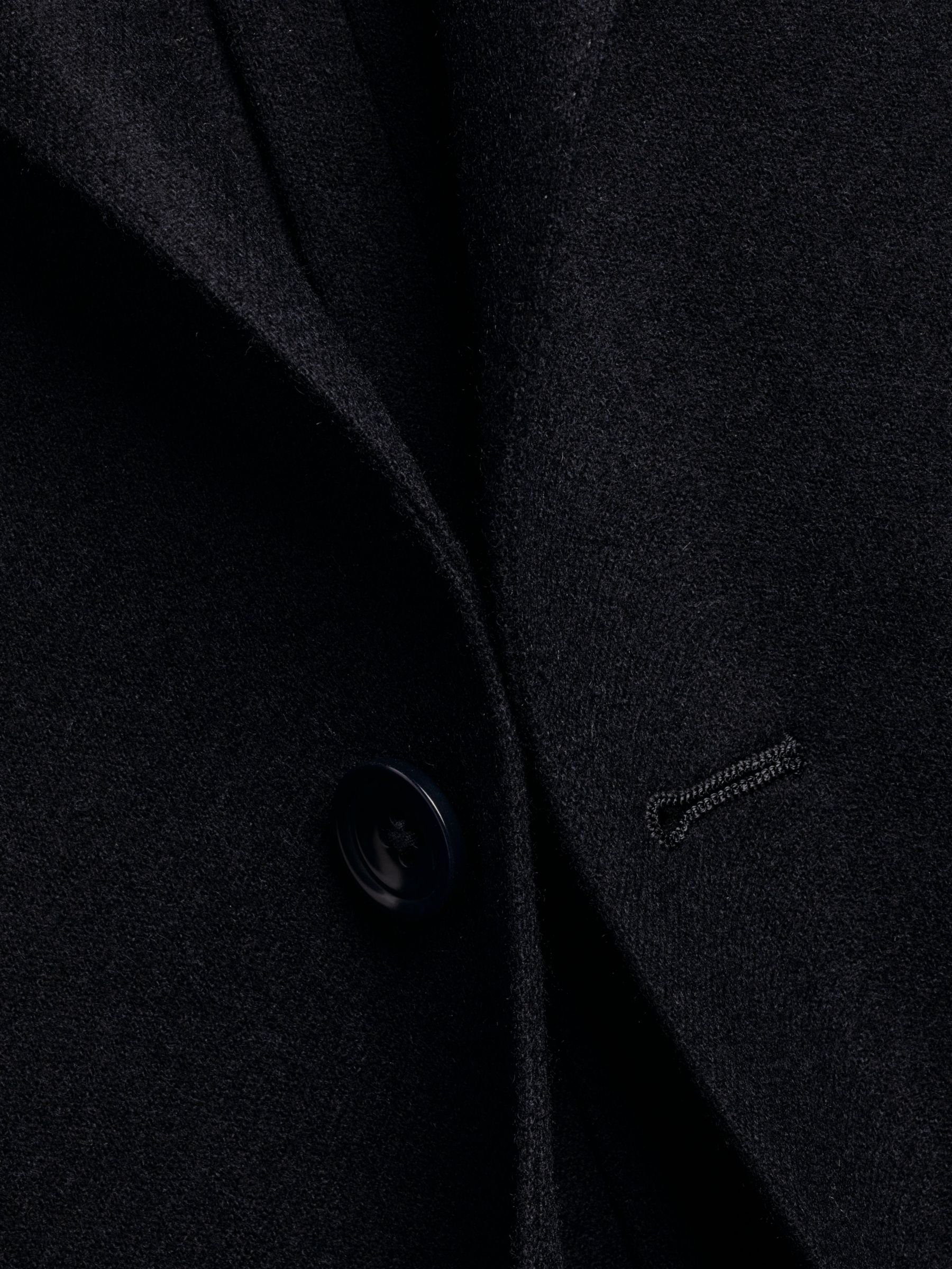 Charles Tyrwhitt Twill Wool Unstructured Slim Fit Jacket, Navy, 42R