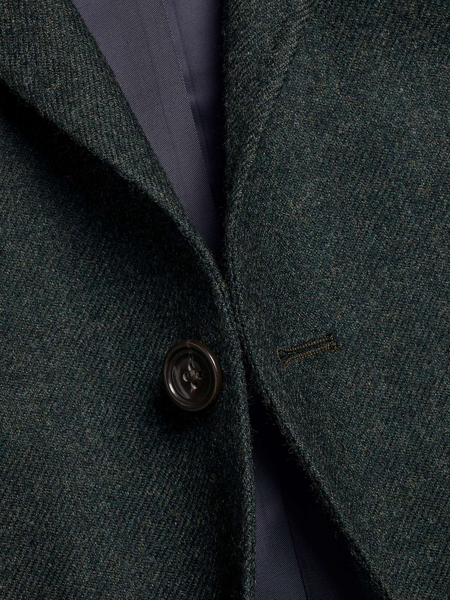 Charles Tyrwhitt Slim Fit Textured Wool Twill Jacket, Forest Green at ...