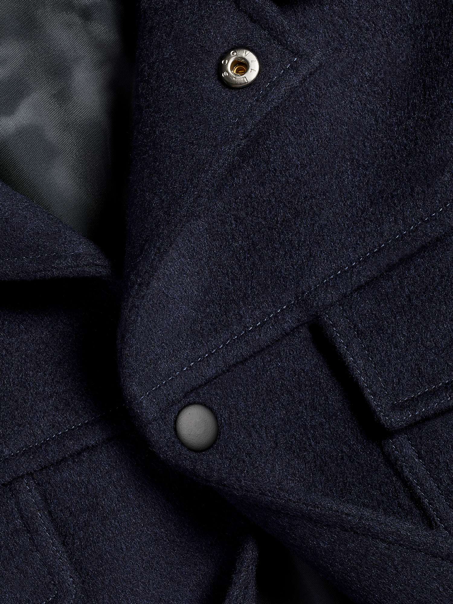 Buy Charles Tyrwhitt Pure Wool Harrington Jacket, Navy Online at johnlewis.com