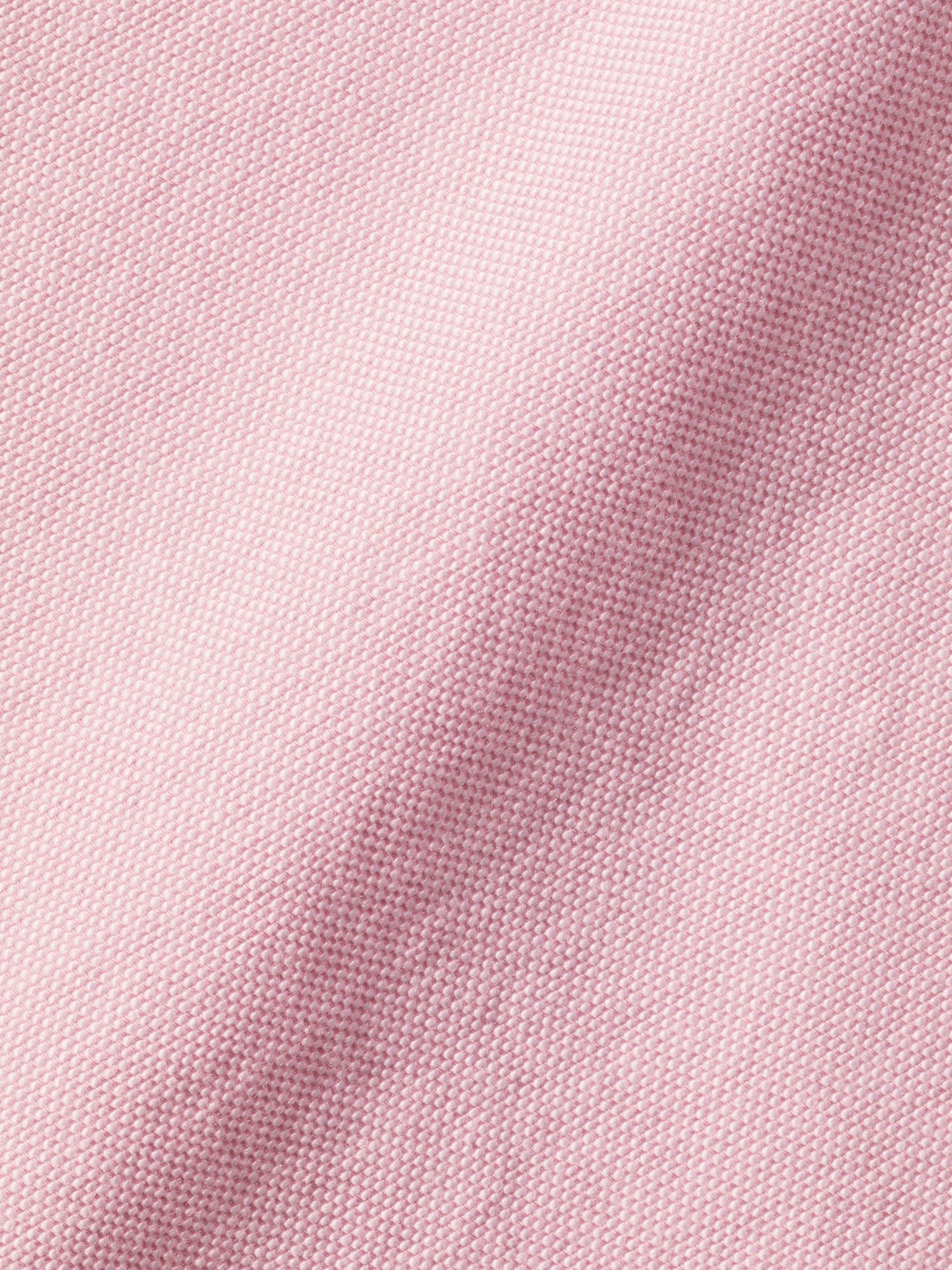 Charles Tyrwhitt Plain Slim Fit Button-Down Washed Oxford Shirt, Pink ...