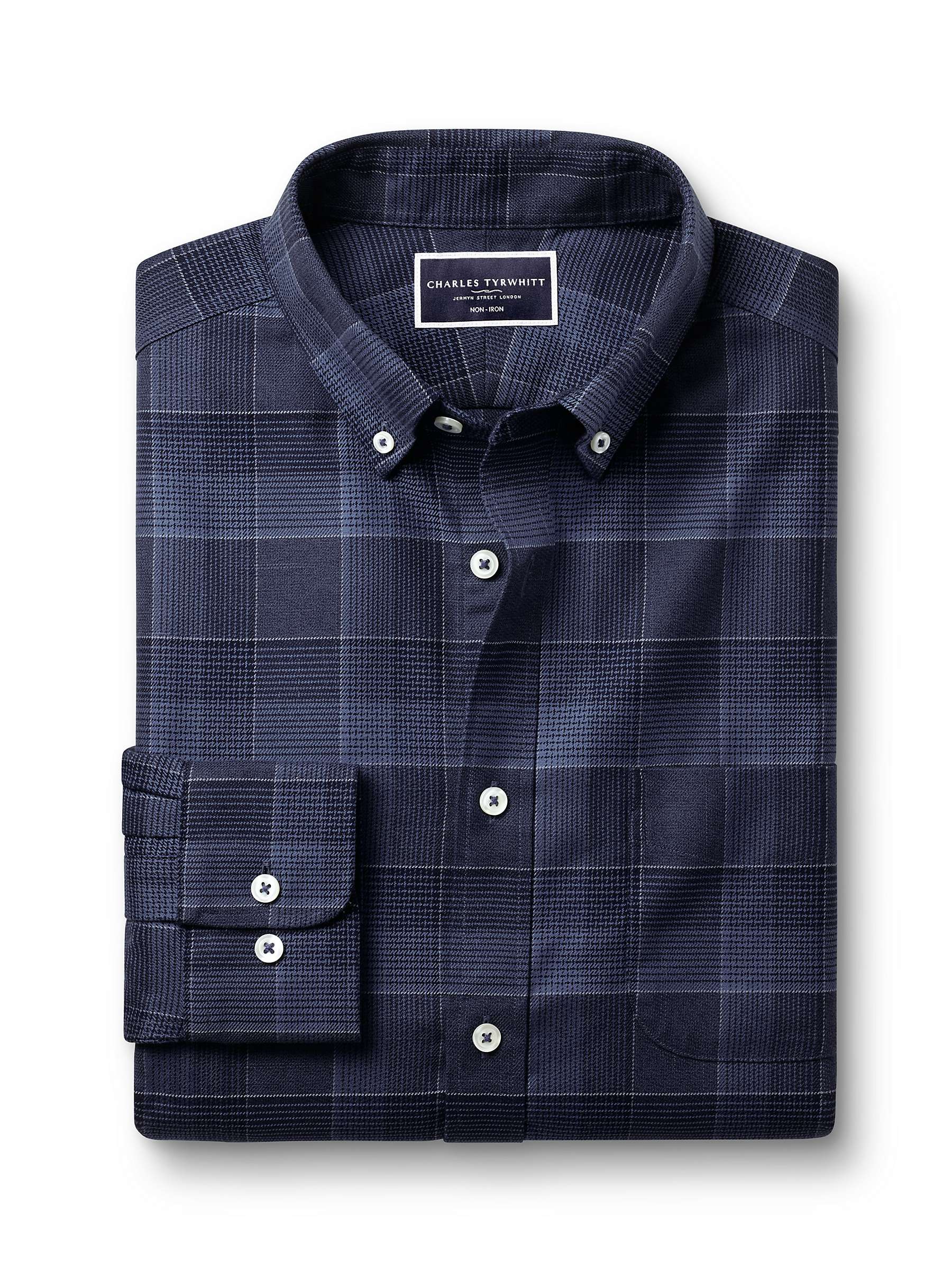 Buy Charles Tyrwhitt Check Twill Slim Fit Shirt, Blue Online at johnlewis.com