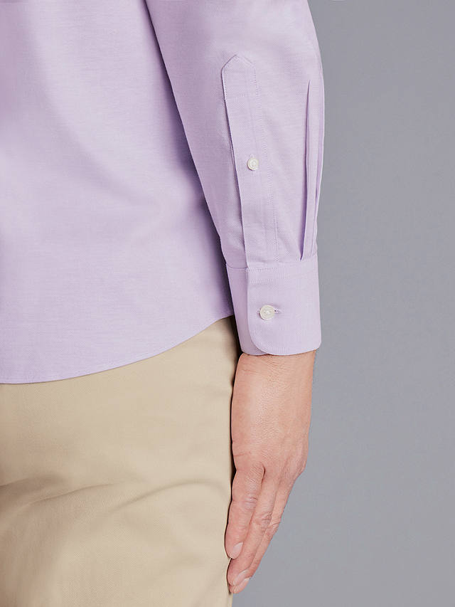 Charles Tyrwhitt Non Iron Oxford Stretch Shirt, Lavender Purple