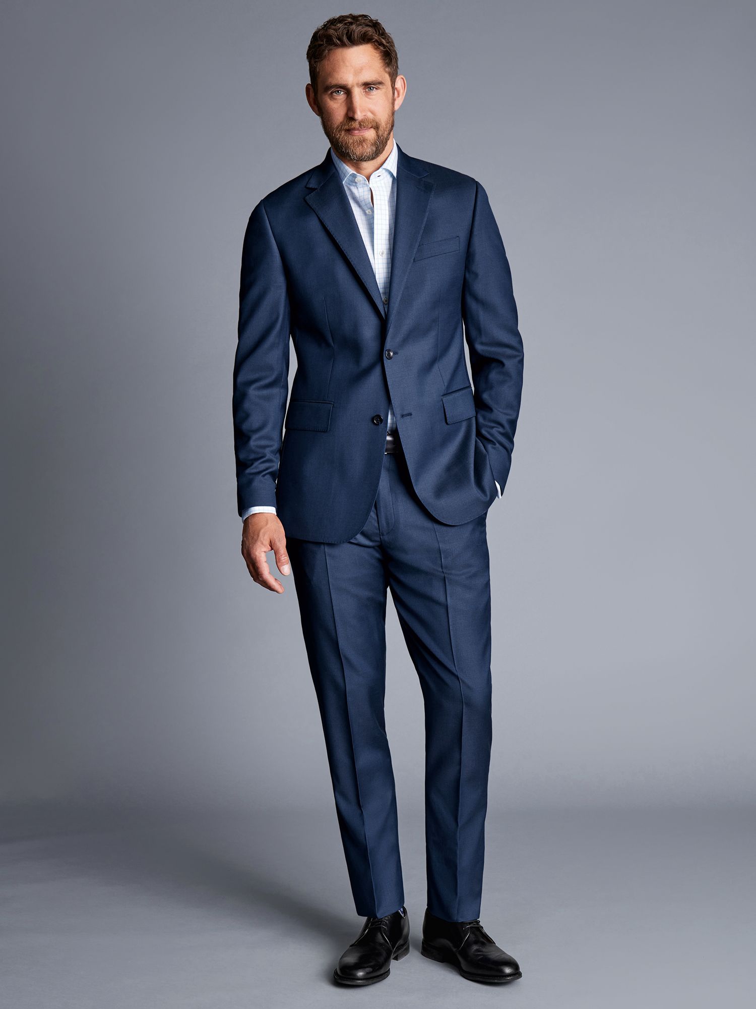 Charles Tyrwhitt Slim Fit Natural Stretch Twill Suit Jacket, Royal Blue ...