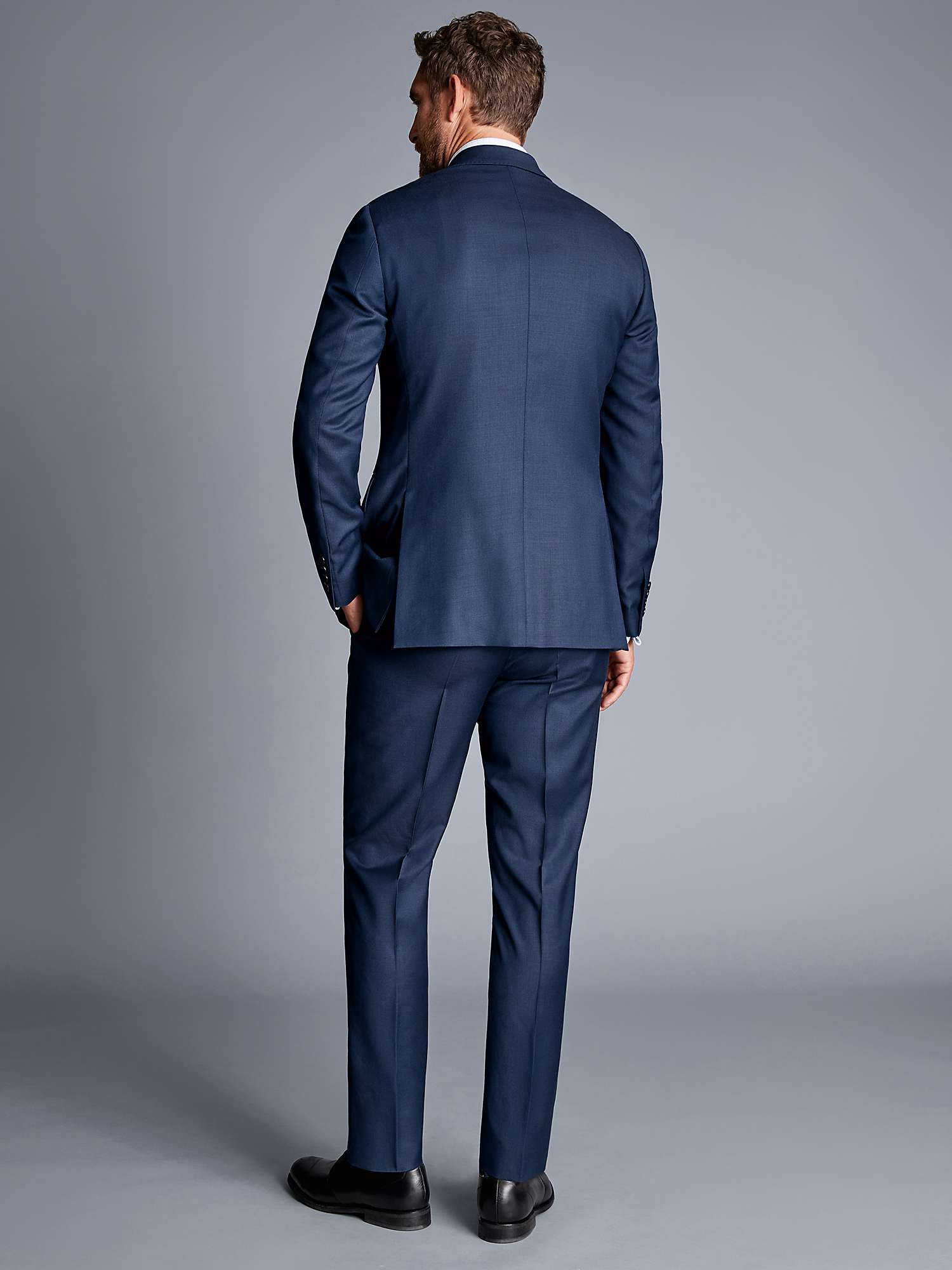 Buy Charles Tyrwhitt Slim Fit Natural Stretch Twill Suit Jacket, Royal Blue Online at johnlewis.com