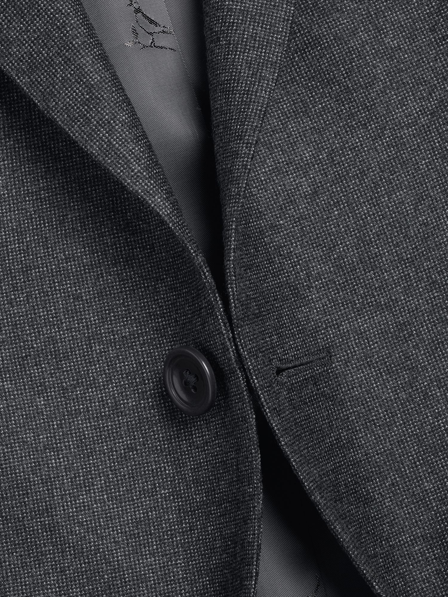 Charles Tyrwhitt Italian Pindot Wool Slim Fit Suit Jacket, Grey at John ...