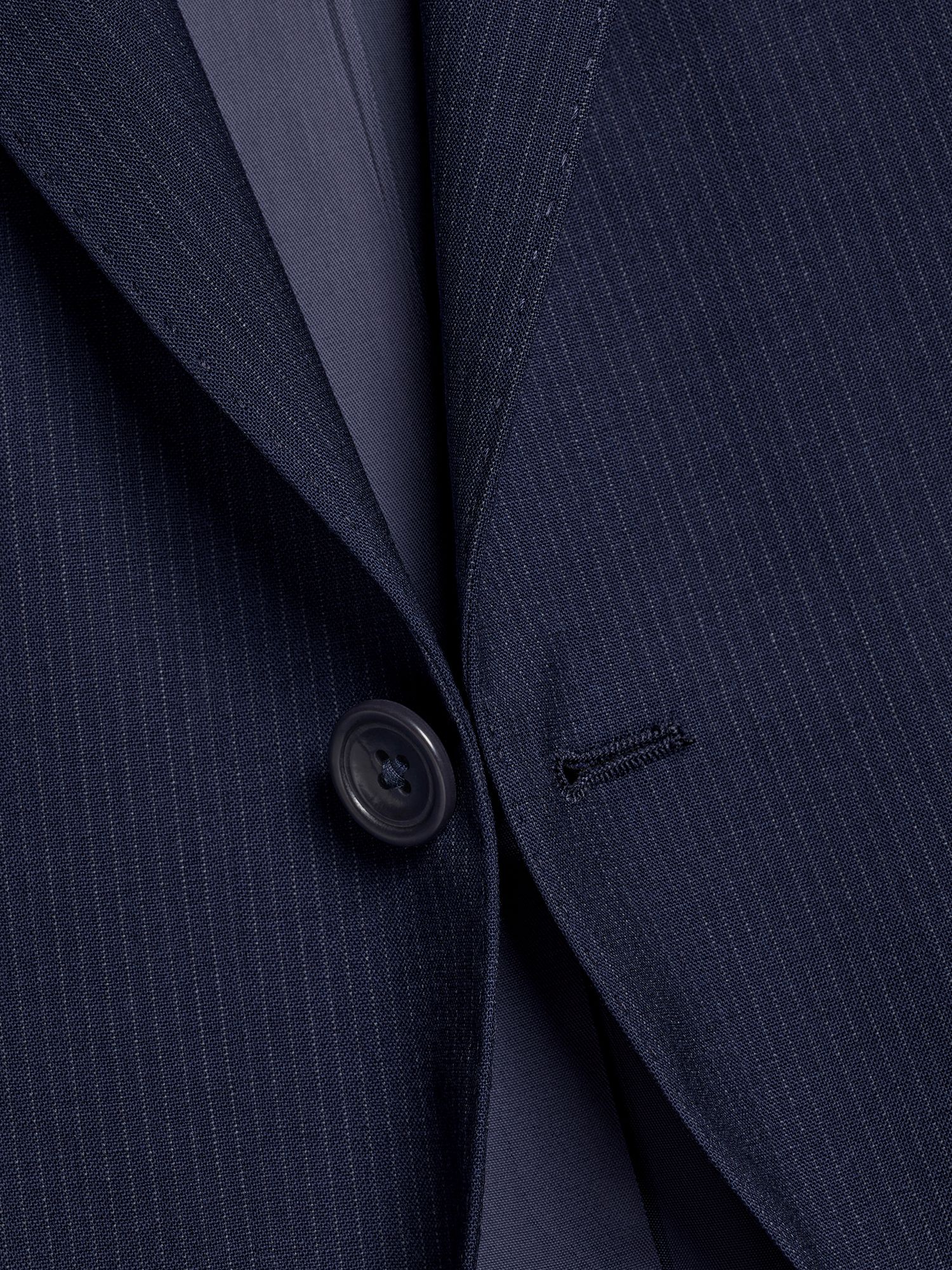 Charles Tyrwhitt Slim Fit Stripe Suit Jacket, Navy at John Lewis & Partners