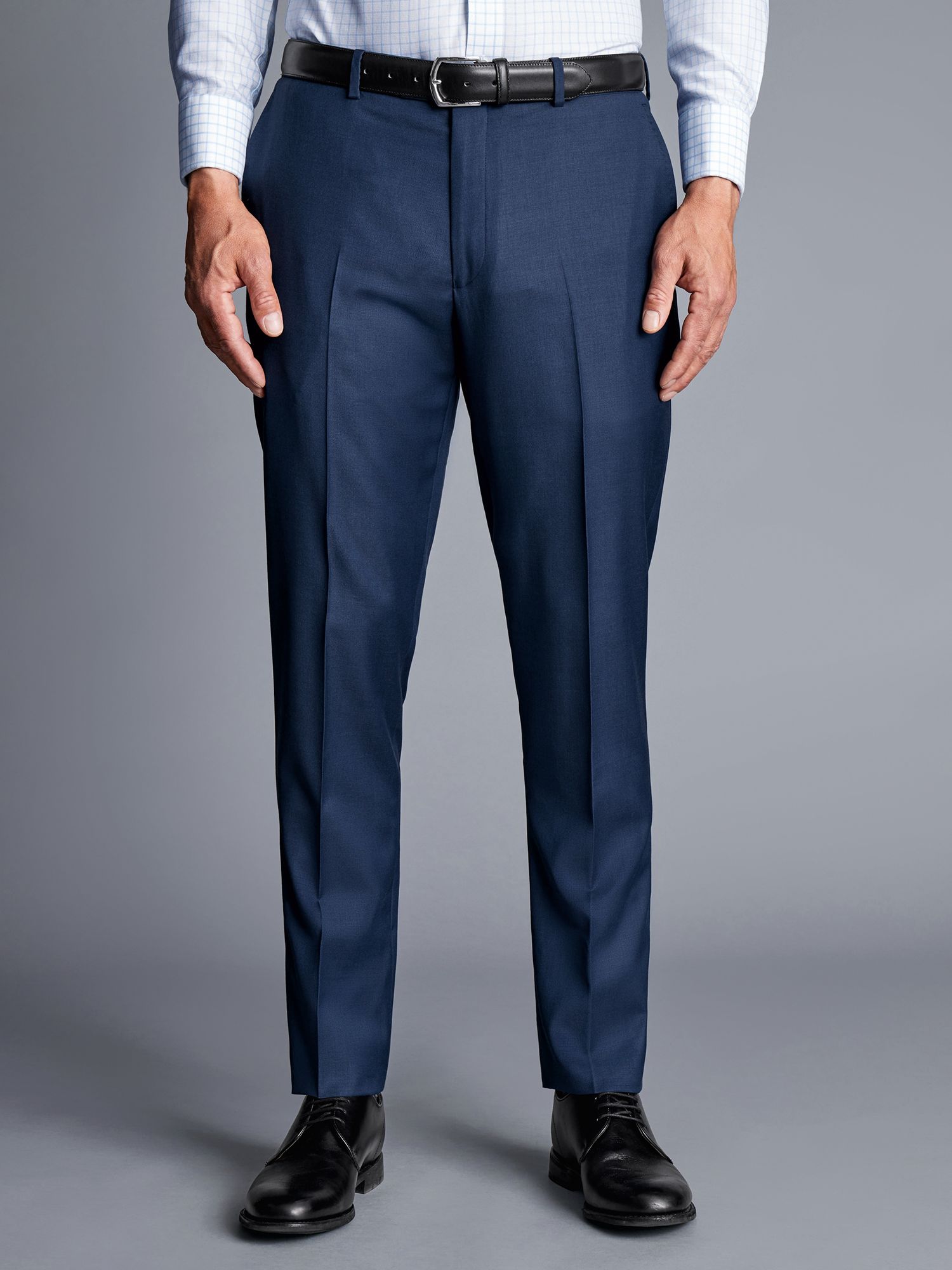 Charles Tyrwhitt Natural Stretch Twill Suit Trousers, Royal Blue
