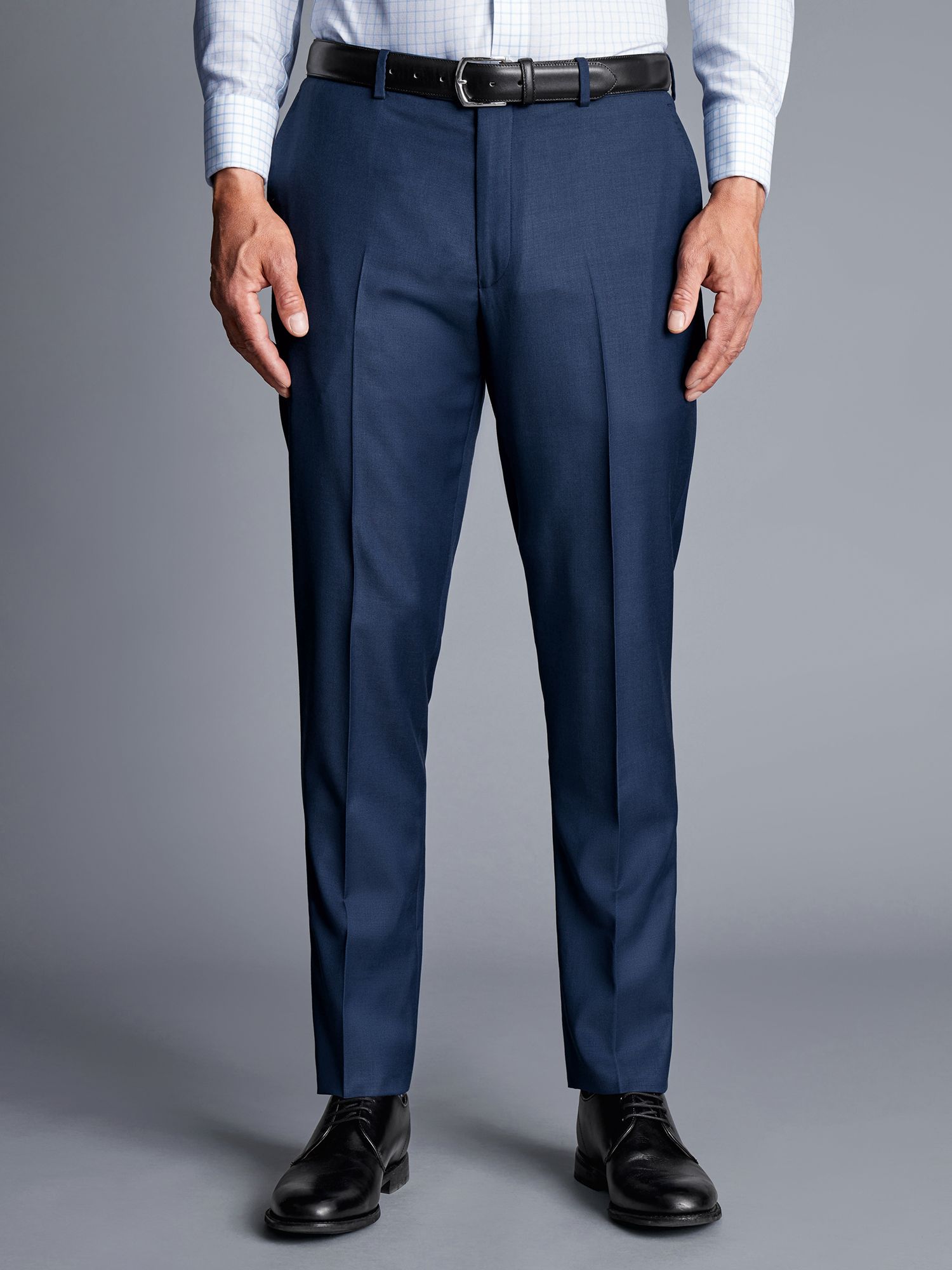 Charles Tyrwhitt Natural Stretch Twill Classic Fit Suit Trousers, Royal ...