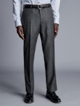 Charles Tyrwhitt Italian Pindot Wool Slim Fit Suit Trousers, Grey