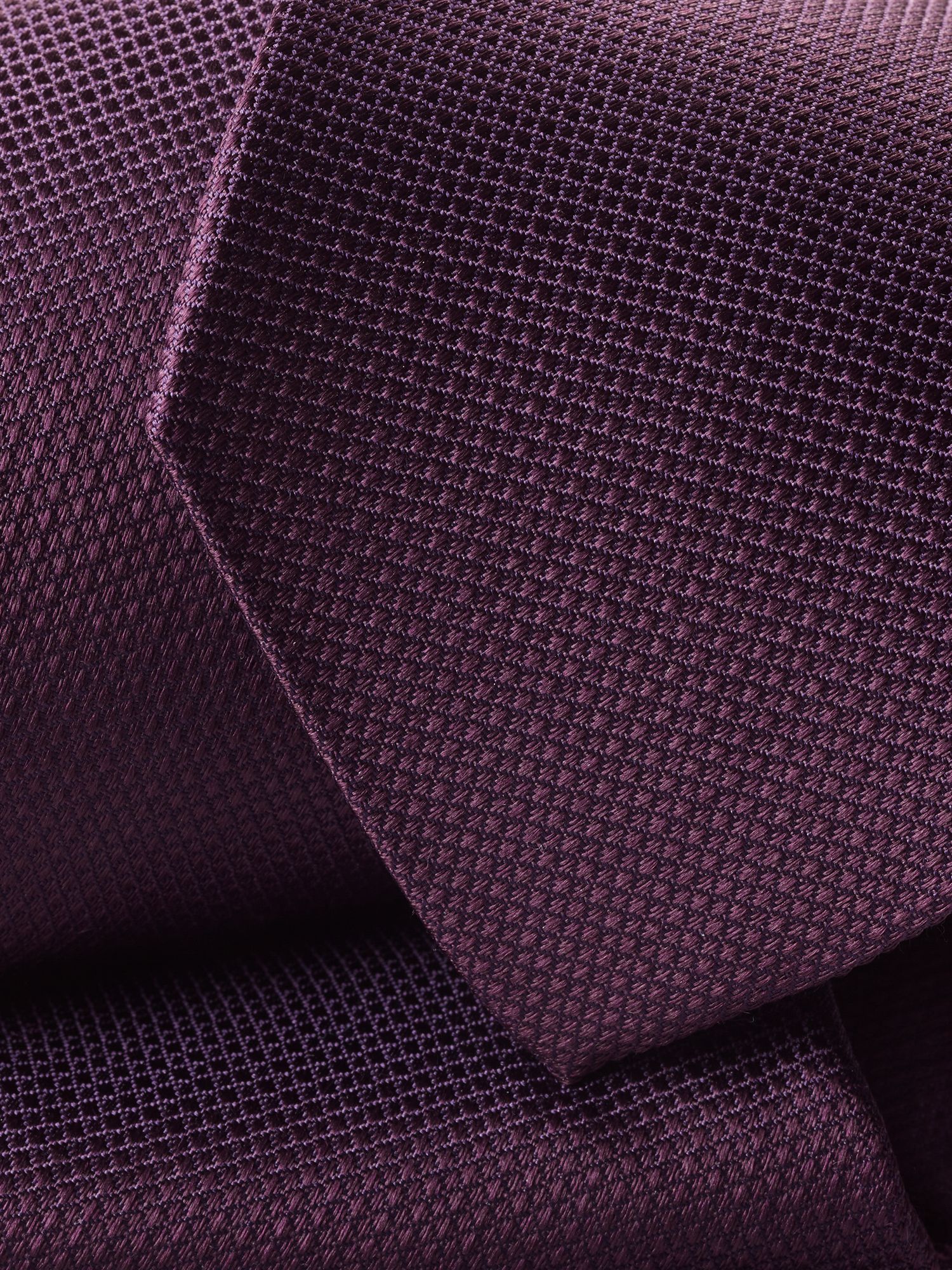 Charles Tyrwhitt Textured Silk Stain Resistant Tie, Blackberry Purple, One Size