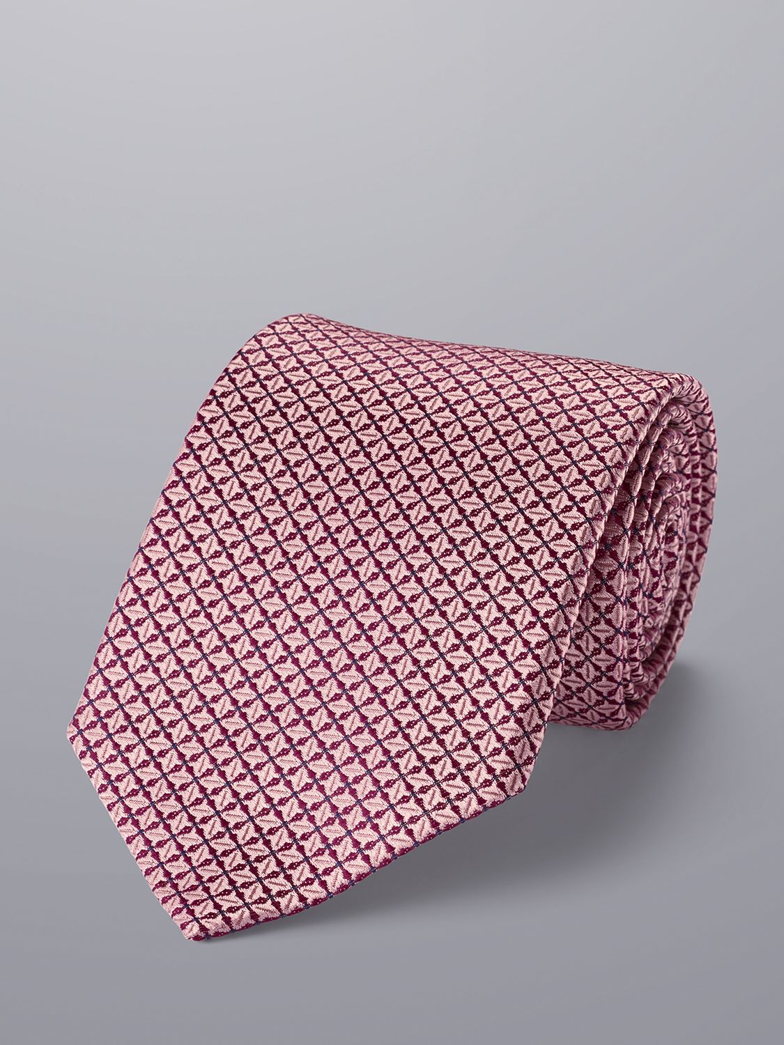 Charles Tyrwhitt Stain Resistant Silk Tie, Pink