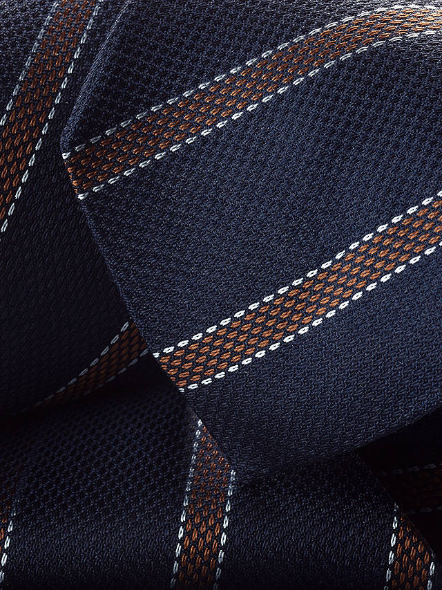 Charles Tyrwhitt Stripe Silk Tie, French Blue