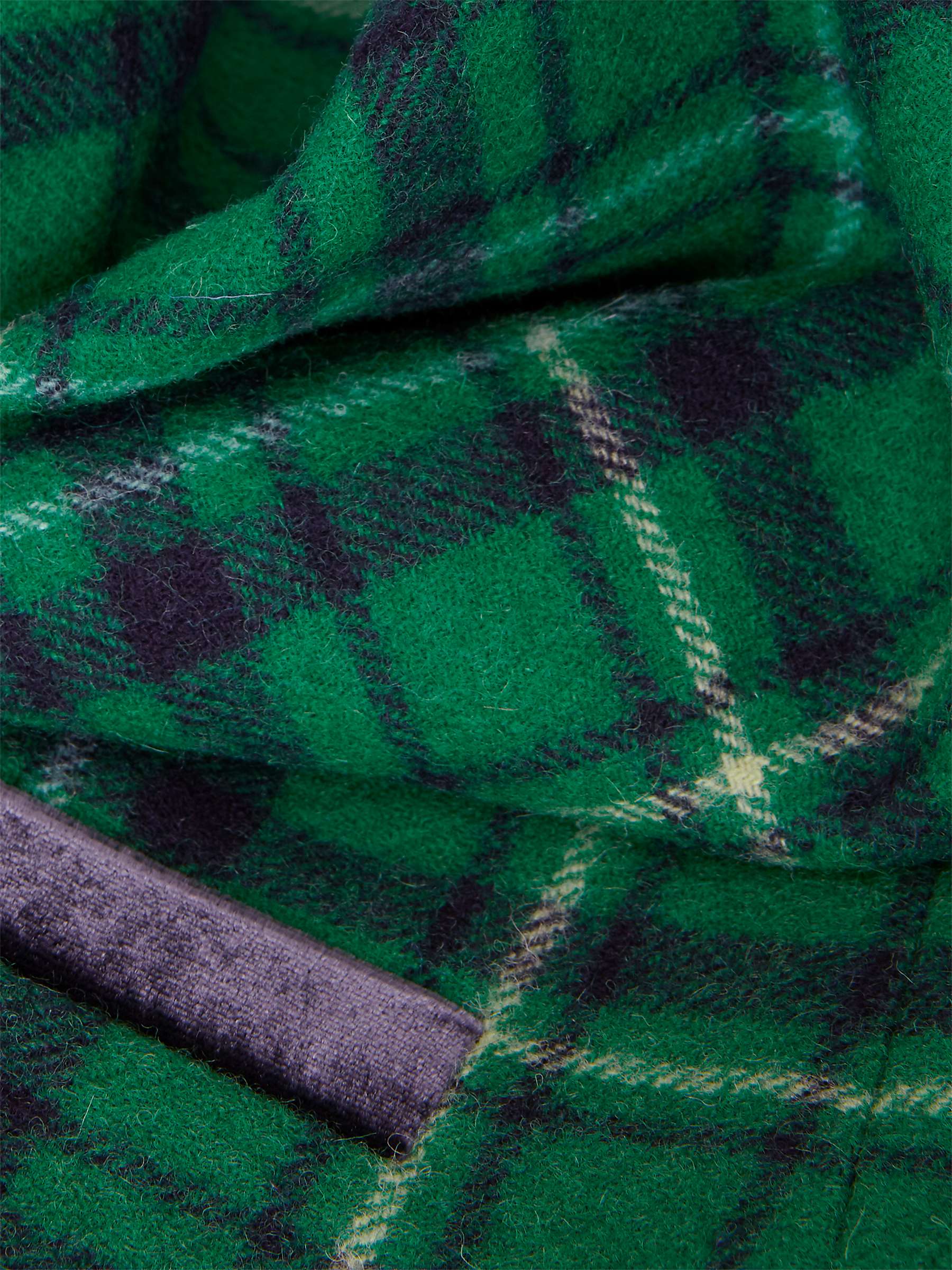 Buy Hobbs Petite Margot Check Wool Dress, Green/Multi Online at johnlewis.com