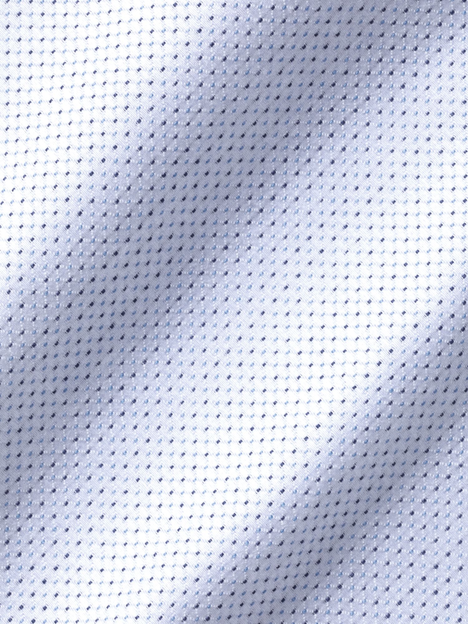 Charles Tyrwhitt Dot Stretch Texture Slim Fit Shirt, White, 16.5