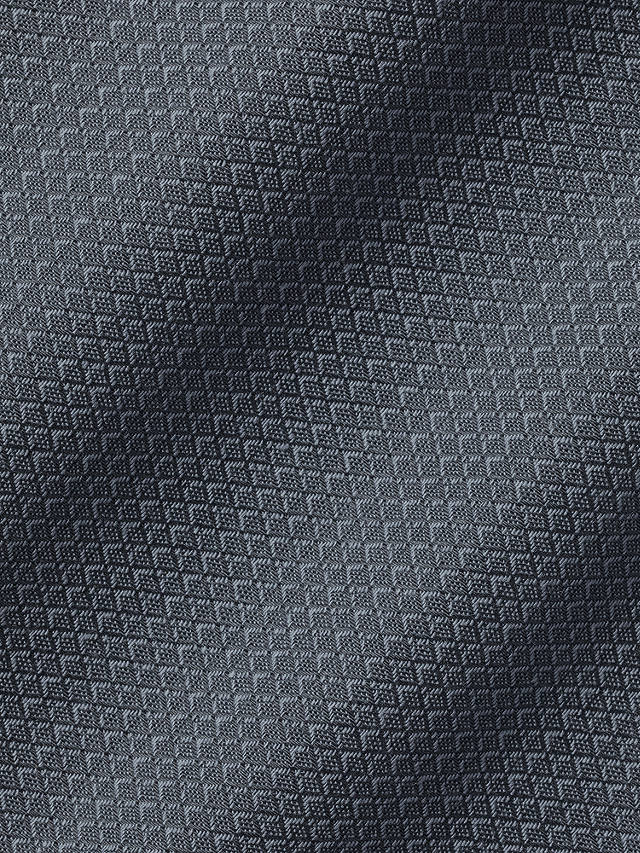 Charles Tyrwhitt Diamond Stretch Texture Non-Iron Slim Fit Shirt, Charcoal Grey