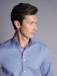 Charles Tyrwhitt Button Down Collar Non-Iron Slim Fit Shirt, Cornflower Blue