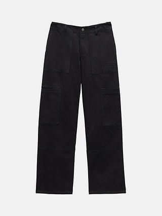 HUSH Sydney Utility Trousers, Washed Black