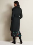 Phase Eight Nicci Belted Wool Blend Coat, Dark Green