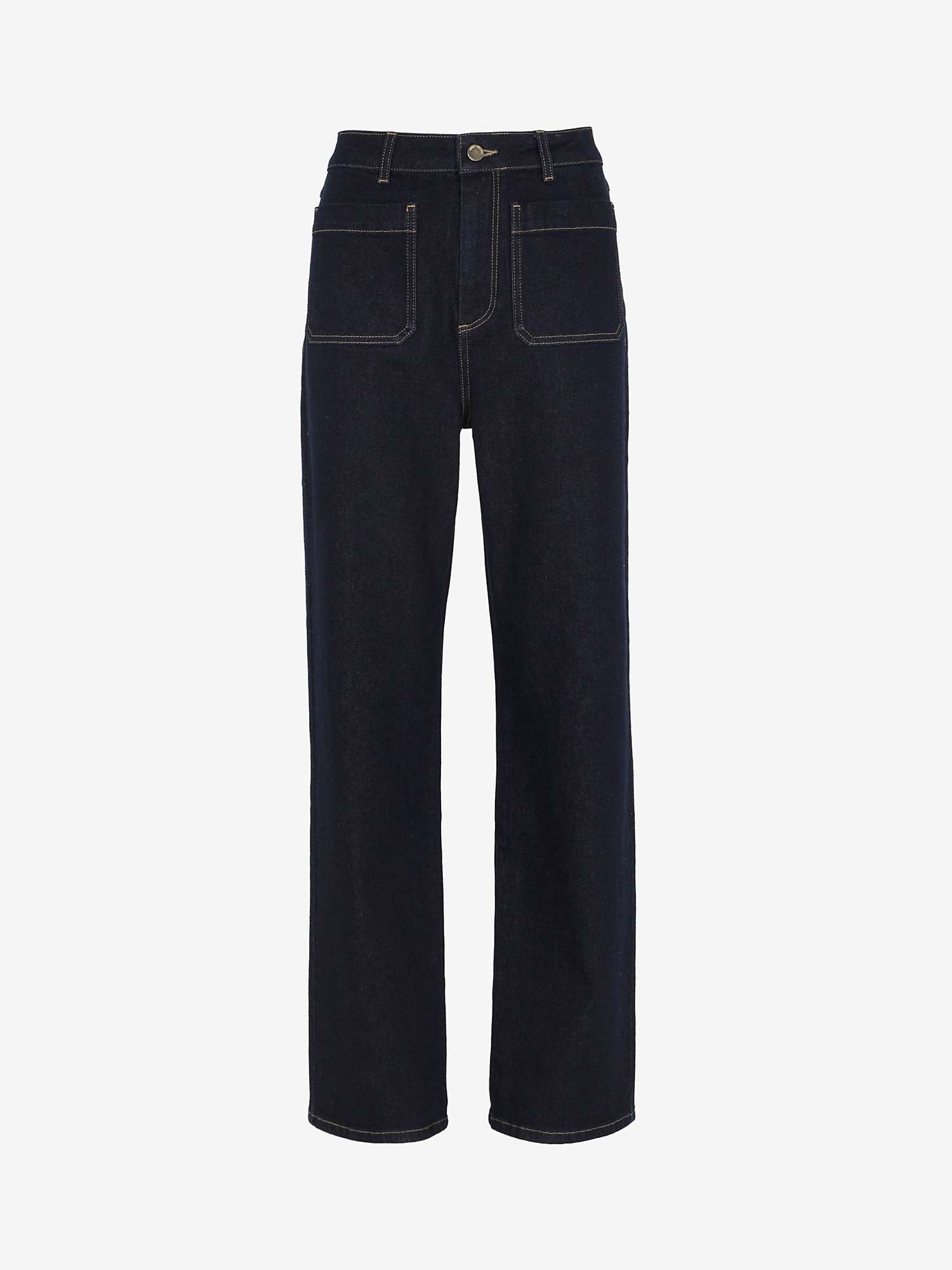 Buy Mint Velvet High Rise Flared Wide Leg Jeans, Indigo Online at johnlewis.com