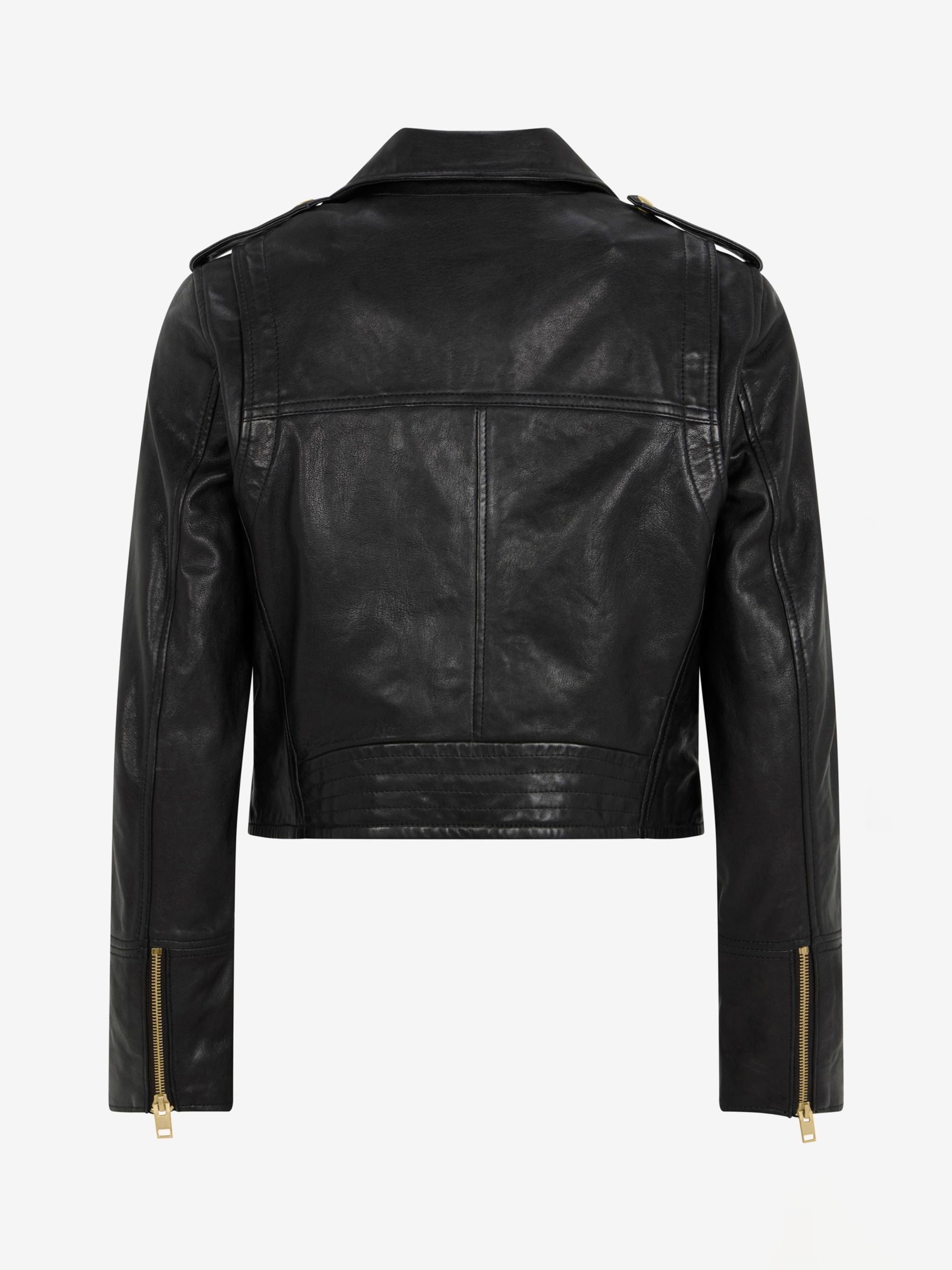 Buy Mint Velvet Belted Leather Biker Jacket Online at johnlewis.com