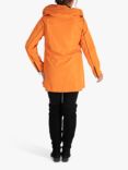 chesca Zip Front Reversible Raincoat, Orange/Brown