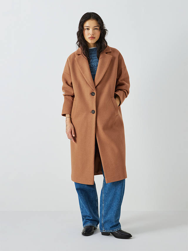 AND/OR Tahlia Wool Blend Coat, Camel