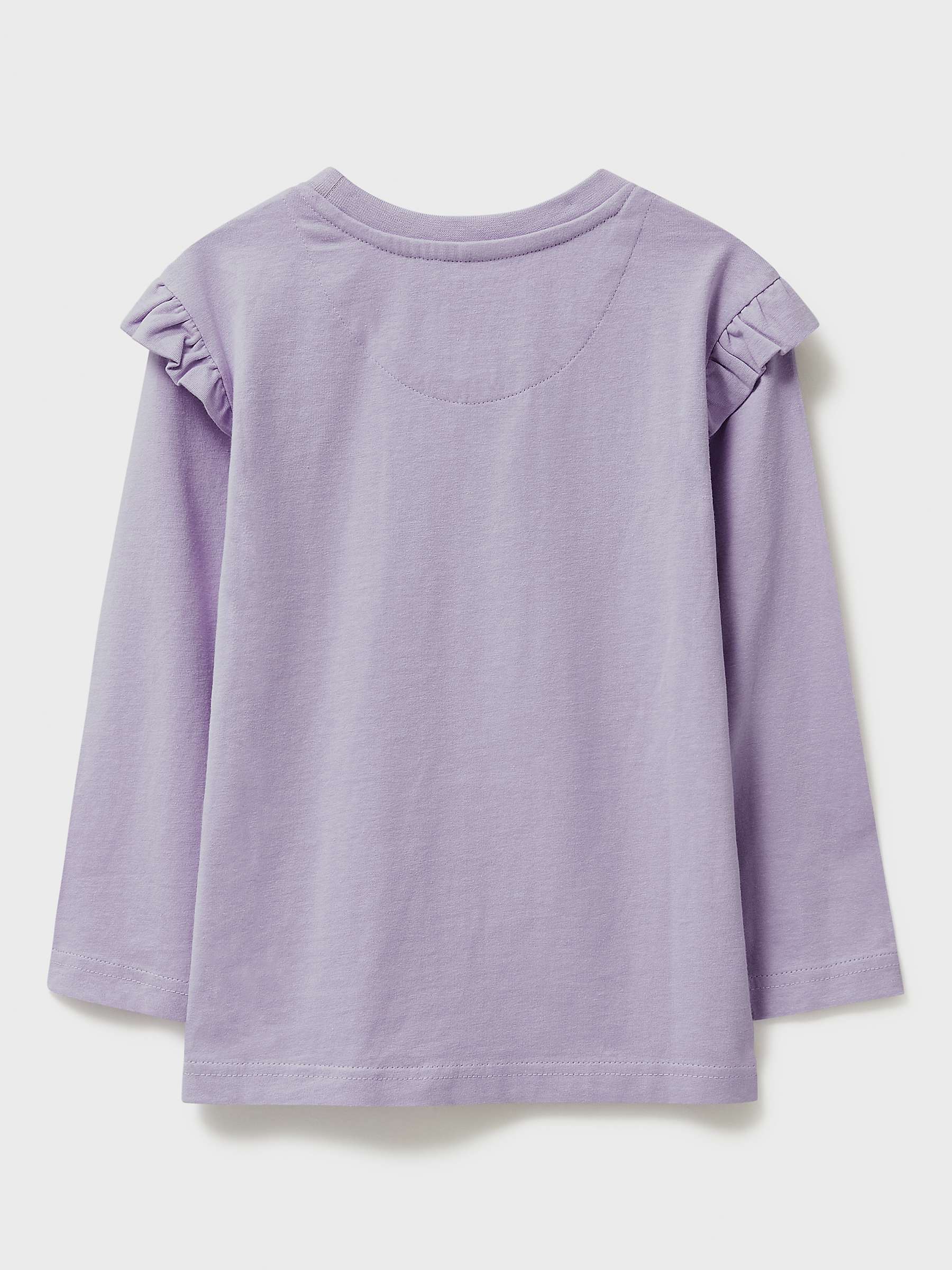 Buy Crew Clothing Kids' Starburst Graphic Long Sleeve Top, Lilac/Multi Online at johnlewis.com