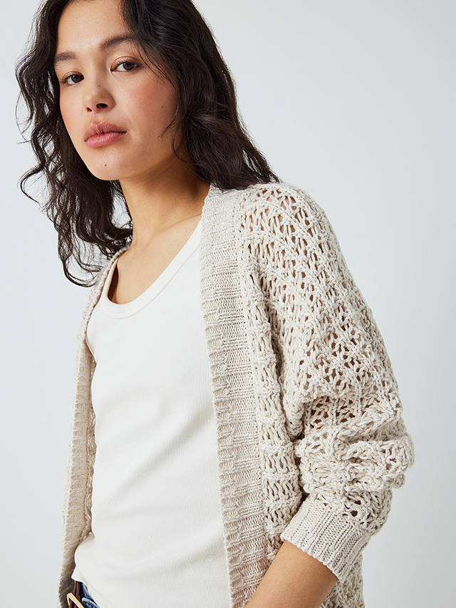 AND/OR Sloane Open Knit Cardigan, Cream