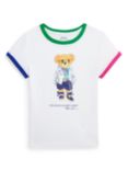 Ralph Lauren Kids' Cotton Bear T-Shirt, White, White