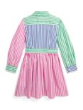 Ralph Lauren Kids' Stripe Cotton Poplin Shirt Dress, Multi