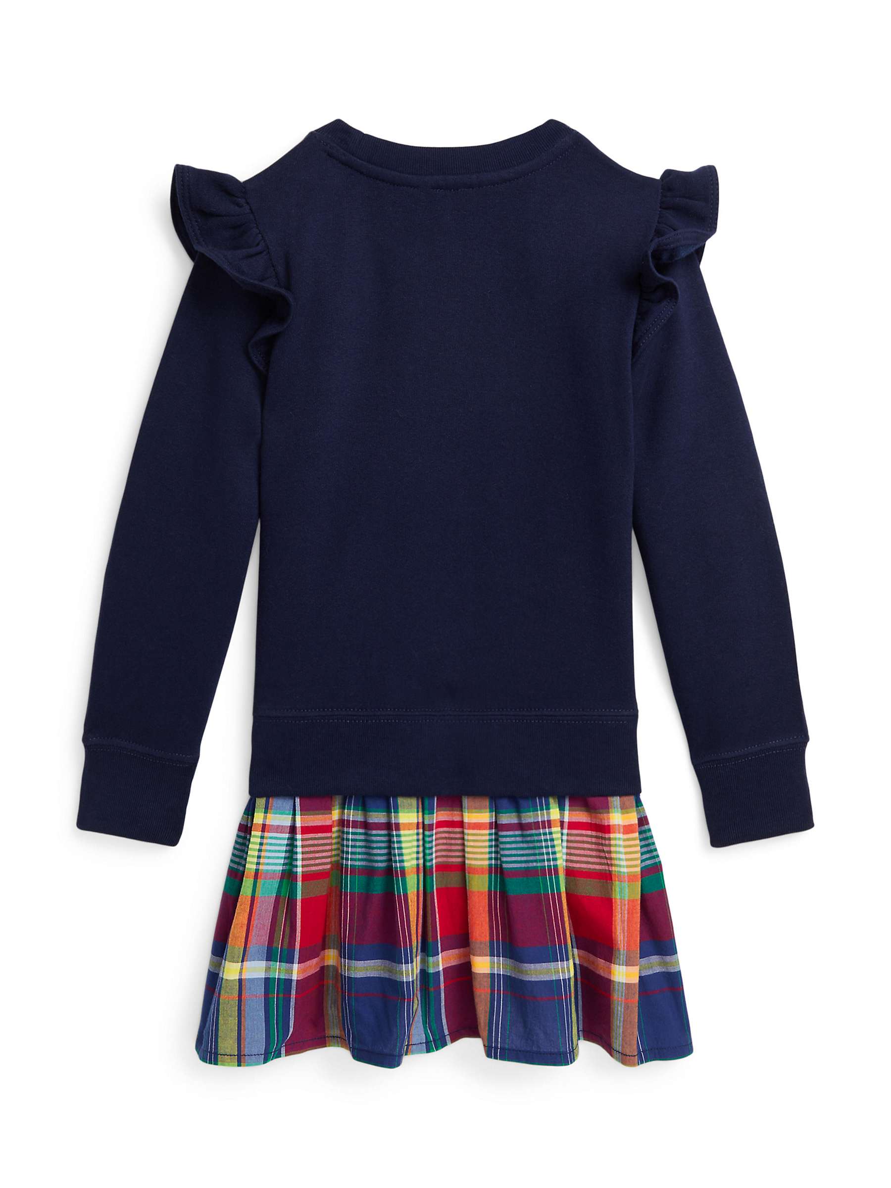 Buy Ralph Lauren Kids' Ruffle Dress, Newport Navy Online at johnlewis.com