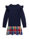 Ralph Lauren Kids' Ruffle Dress, Newport Navy